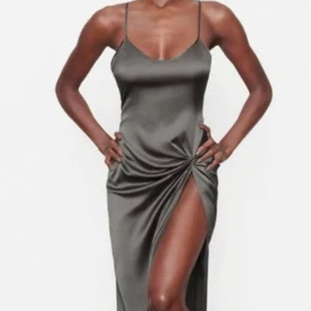 Skims silk slip dress